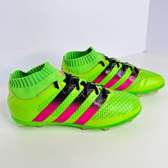 ADIDAS ACE 16.1 PRIMEKNIT FG/AG GREEN SIZE 5.5 MENS AQ5151 - Picture 5 of 9